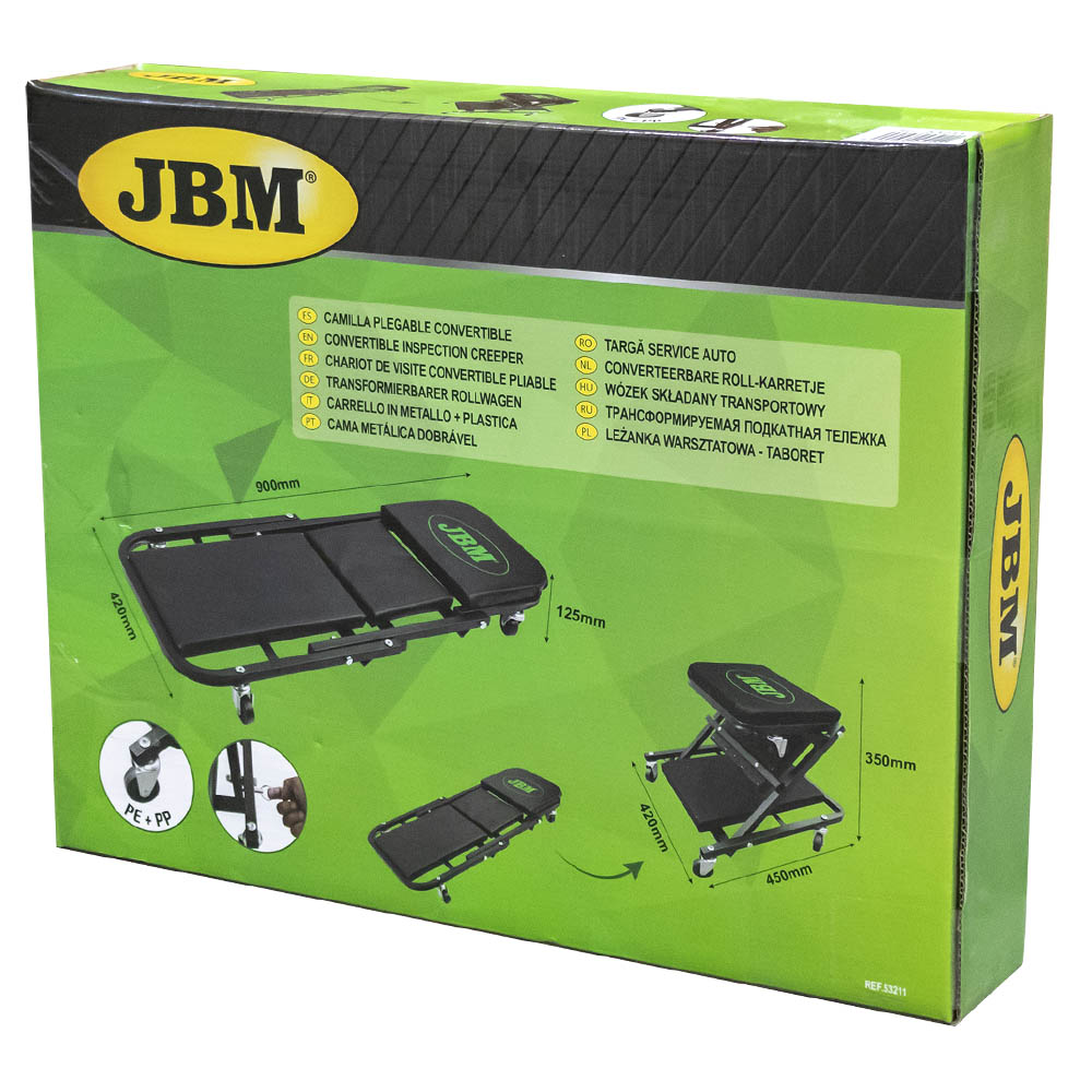 Plataforma y banco plegables de metal JBM | 53211