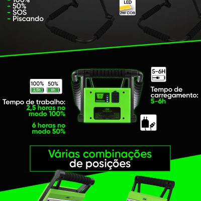 Luz de trabajo recargable JBM 53974