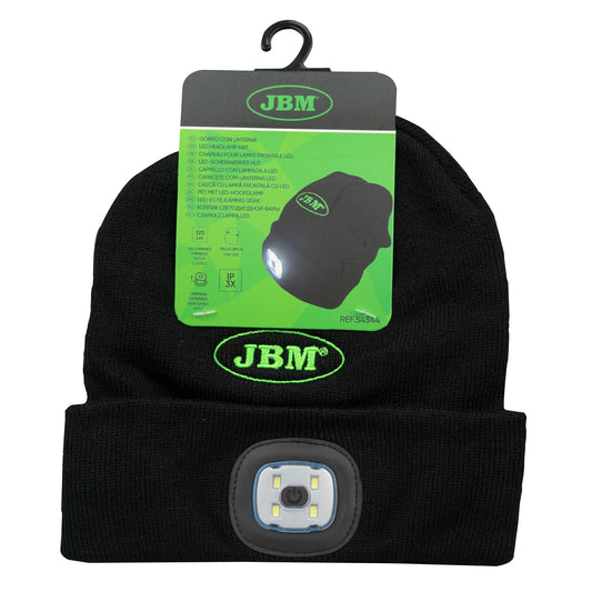 Gorro con linterna LED recargable (120 lm) | Jbm 54344