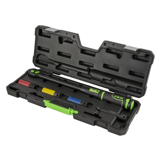 JUEGO DE 5 PIEZAS: LLAVE dinamométrica y PANTALLA DE ÁNGULO DIGITAL | JBM 54785
