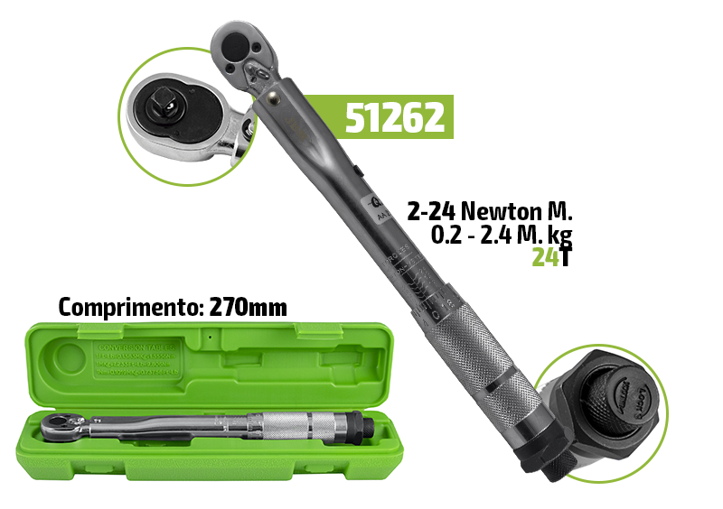 LLAVE DINAMOMÉTRICA DE 1/4" | JBM 51262