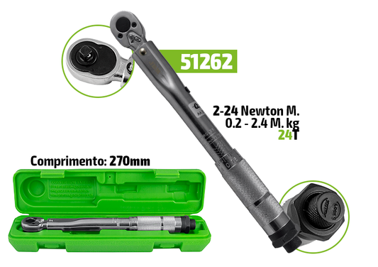 LLAVE DINAMOMÉTRICA DE 1/4" | JBM 51262