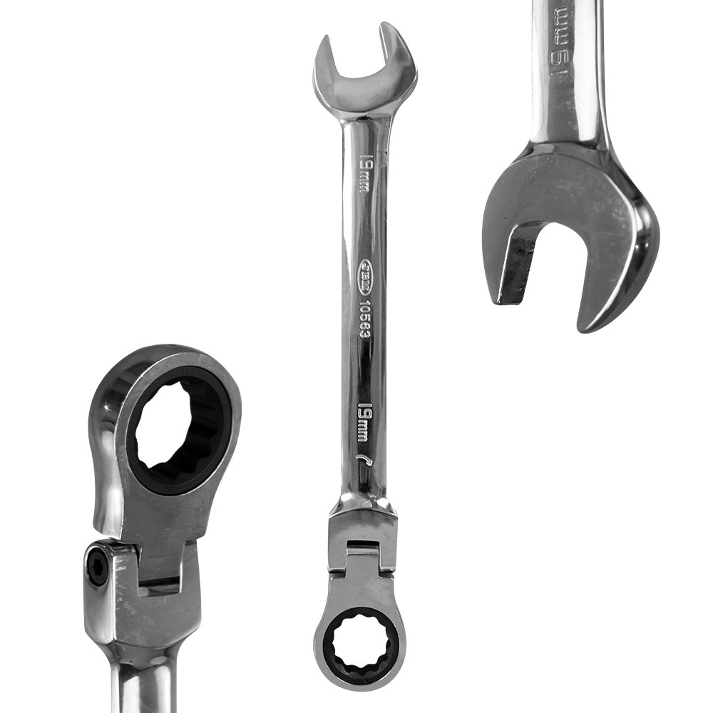 Juego de 12 llaves fijas articuladas con carraca JBM 51318
