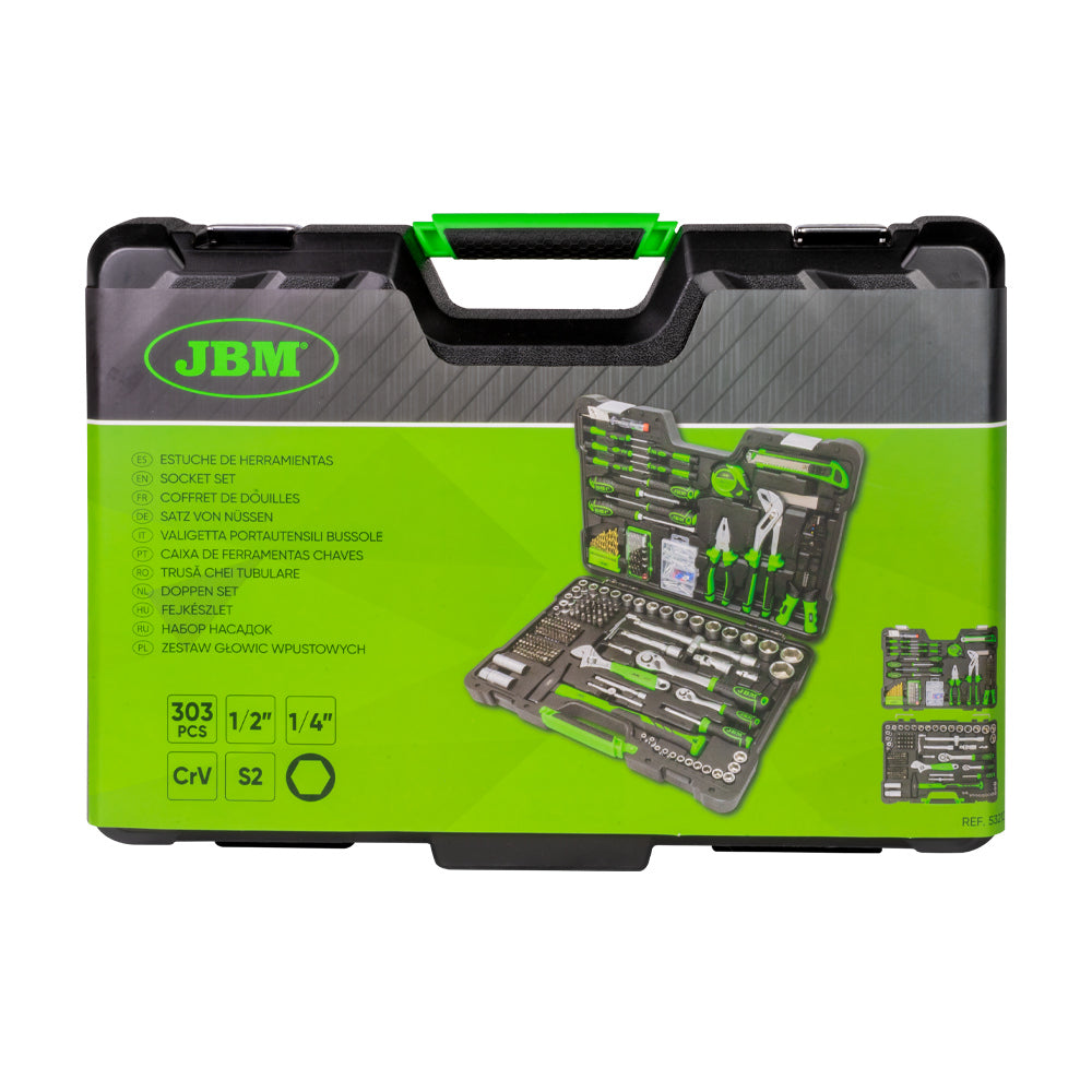 Caja de herramientas multiusos JBM 53212 (303 piezas) | 53212