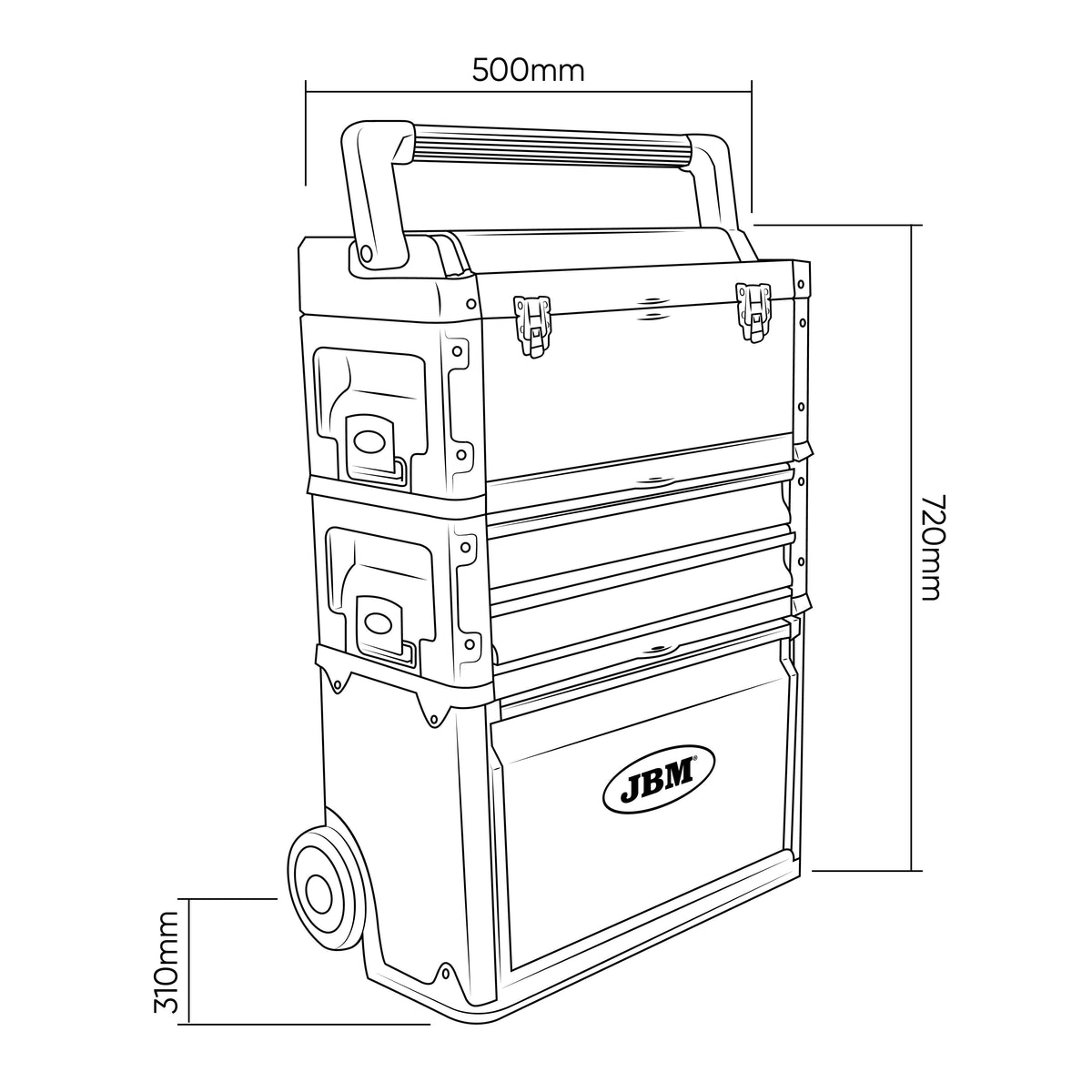 CARRINHO MODULAR - SEM FERRAMENTAS | JBM 54504