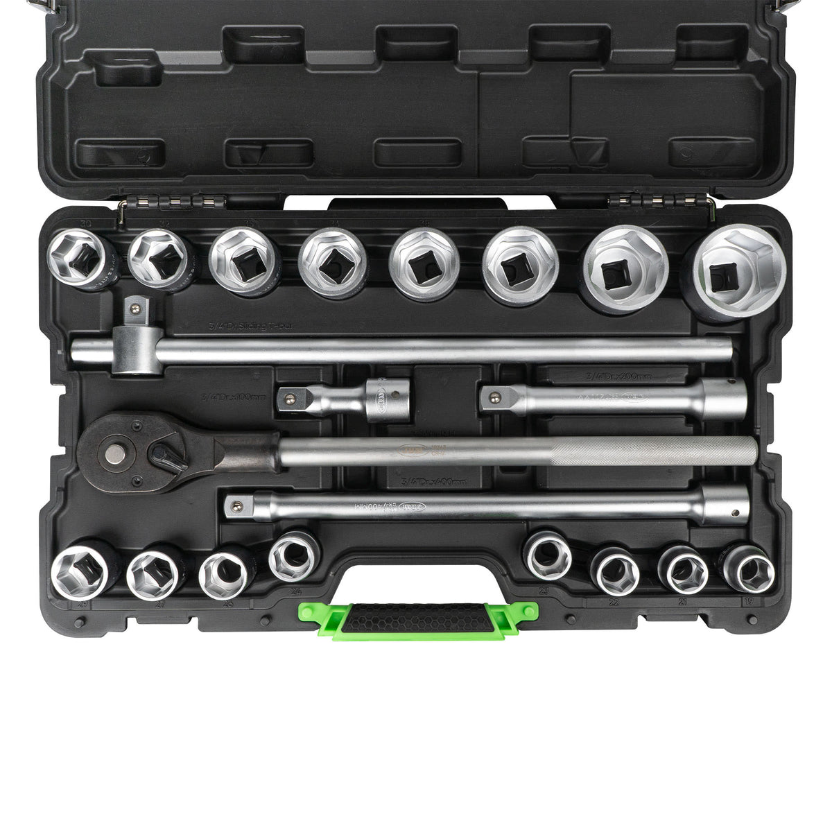 Caja de herramientas con 21 llaves hexagonales gigantes de 3/4" JBM 53727