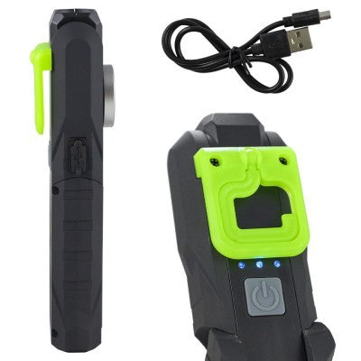 Linterna de bolsillo JBM 53776 COB LED de 300 lm con imán articulado