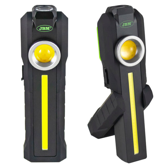Linterna de bolsillo JBM 53776 COB LED de 300 lm con imán articulado