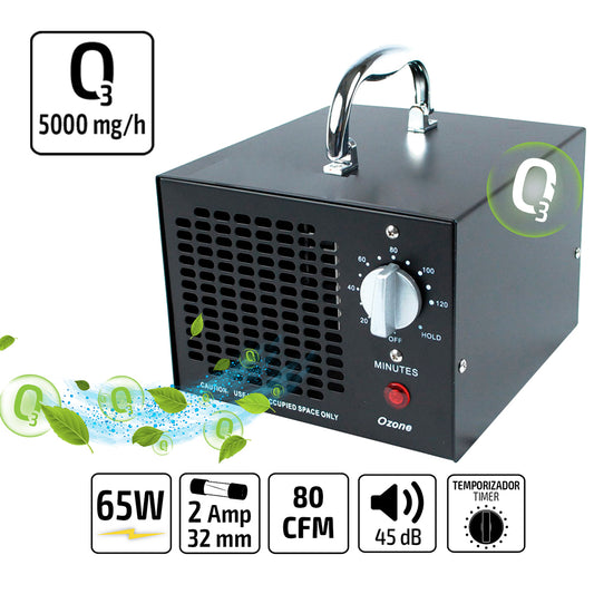 Generador de ozono portátil 5000 mg/h (220 V) 53786