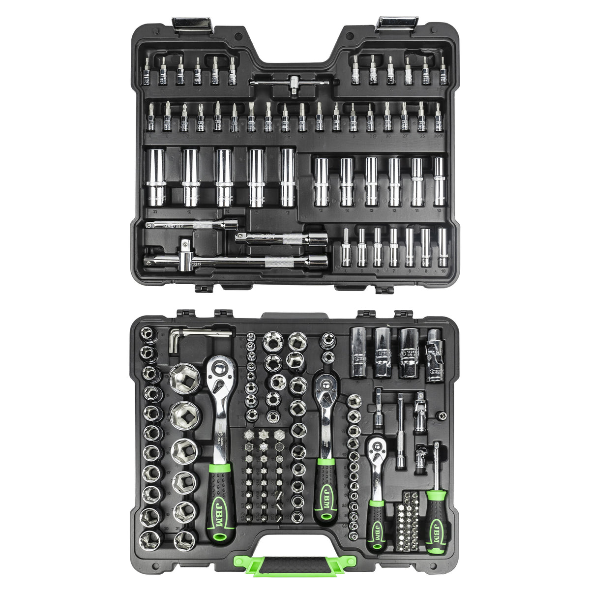 Caja de herramientas JBM - 179 piezas - Llaves hexagonales y Torx - Acabado cromado | 54046 