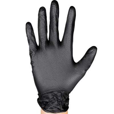 Guantes profesionales de nitrilo negro 7.0 mil - 90 unidades | XL | JBM 54179