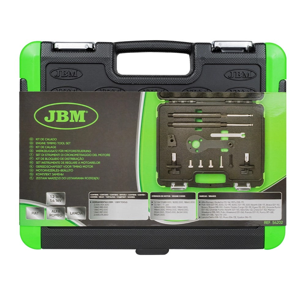 KIT DE CERRADURA FIAT/ALFA ROMEO/LANCIA 1.2 16V/1.4 16V/T-JET/1.9 JTD | JBM 54202