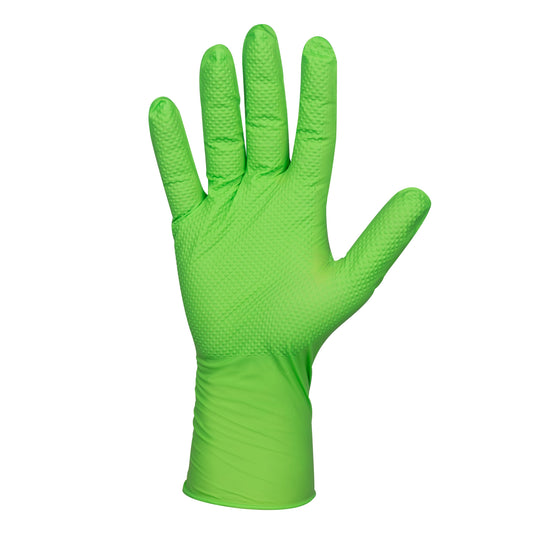 Guantes profesionales de nitrilo verde 7.0 mil - 100 unidades | XL | JBM 54371