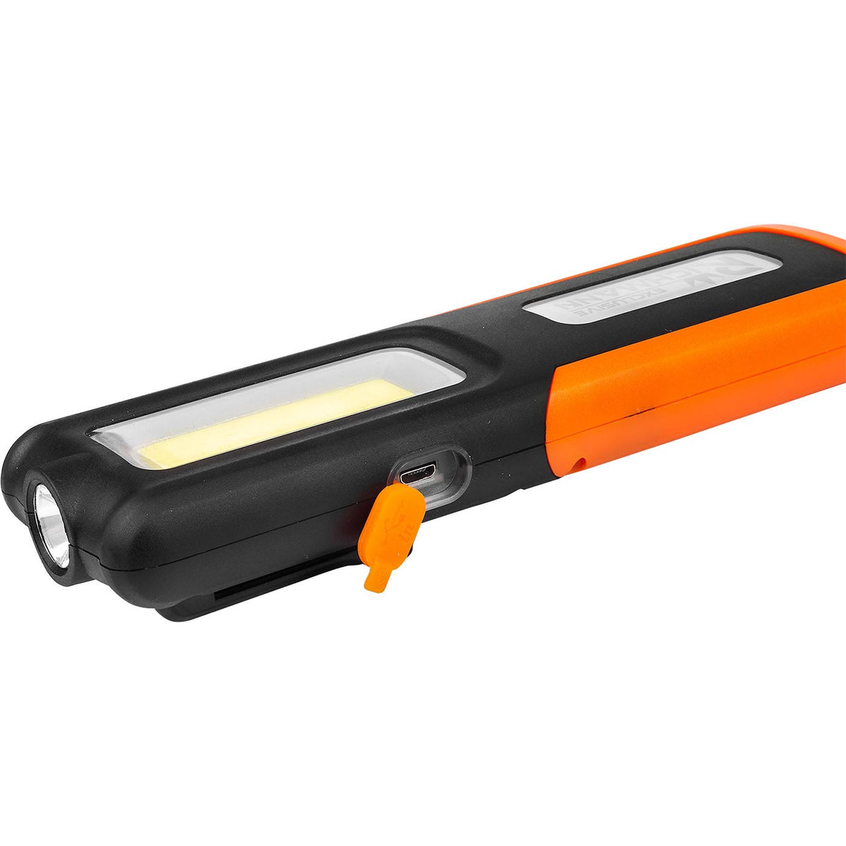 Linterna LED RICHMANN C6815 de 5W + 3W con alimentación a pilas, inclinación, ajuste de potencia