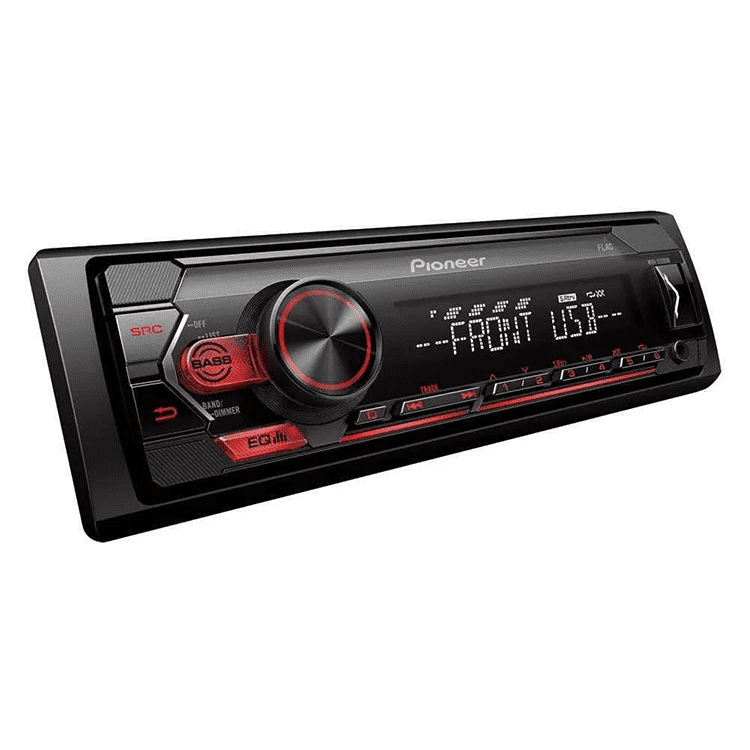 Radio para coche Pioneer MVH-S120UB - USB, AUX, iluminación roja
