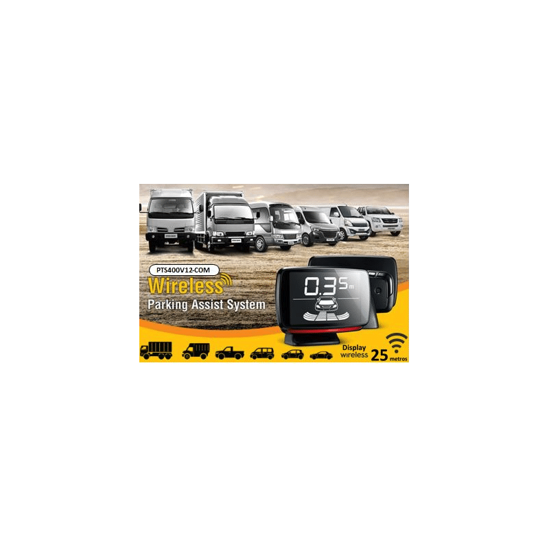 SENSORES DE ESTACIONAMENTO WIRELESS | STEELMATE PTS400V12COM